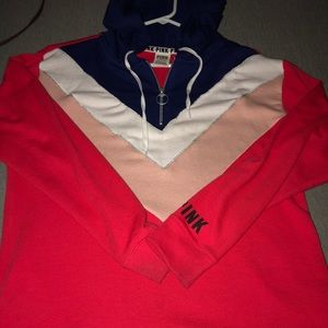 VS Pink quarter zip hoodie